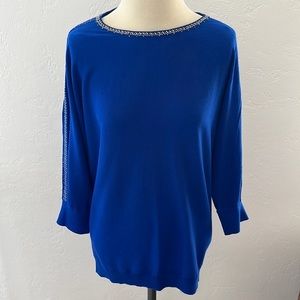 NWOT Alfani Embellished-Trim Dolman Sleeve Top, Only at Macy's